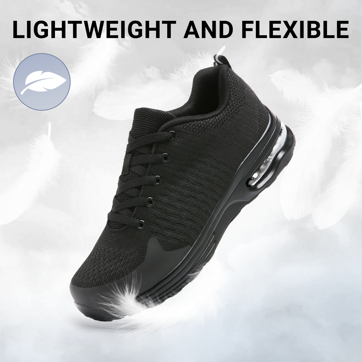 Fidabo Steel Toe Shoes for Men Women Lightweight Comfortable Slip Resistant Safety Work Sneakers Cushion Puncture Proof Shoes Indestructible Shoe for Industry Construction Warehouse