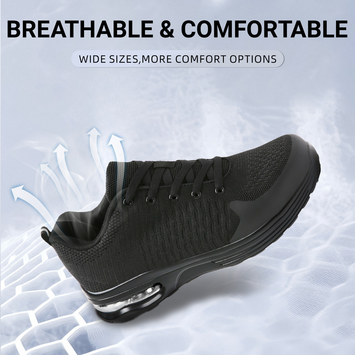 Fidabo Steel Toe Shoes for Men Women Lightweight Comfortable Slip Resistant Safety Work Sneakers Cushion Puncture Proof Shoes Indestructible Shoe for Industry Construction Warehouse